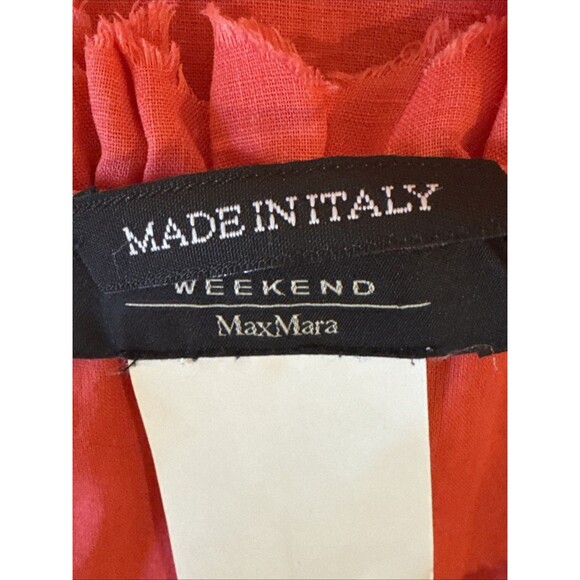 MaxMara Weekend Size 12 Pink Frill Lace Sleeveless Dress 100% Cotton Italy Made - Picture 4 of 10